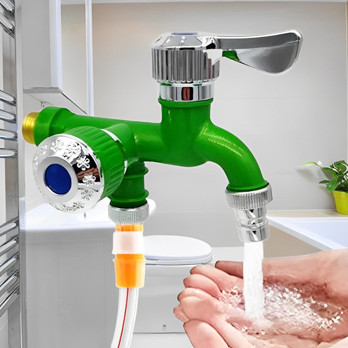 2-in-1 double-head water faucet