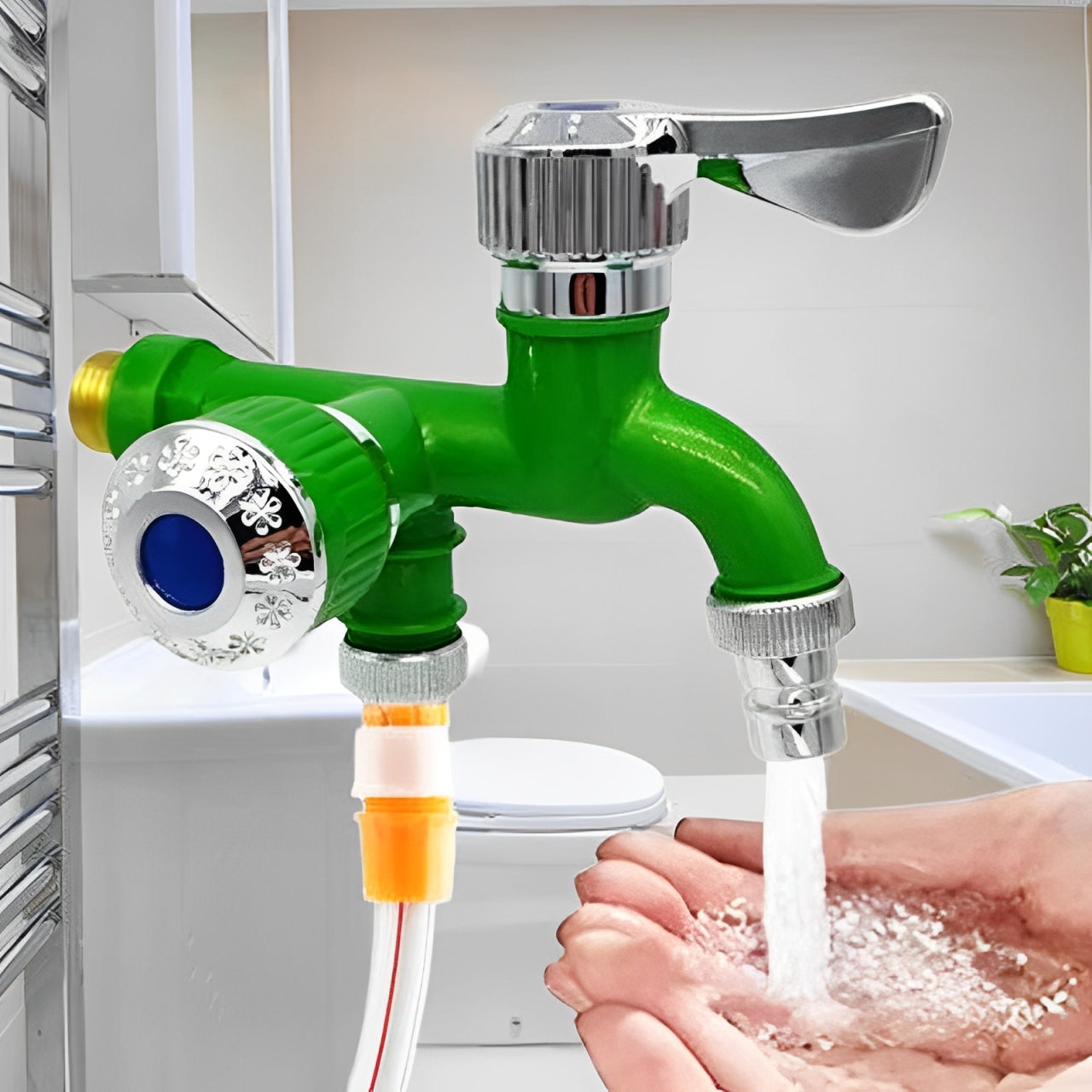 2-in-1 double-head water faucet