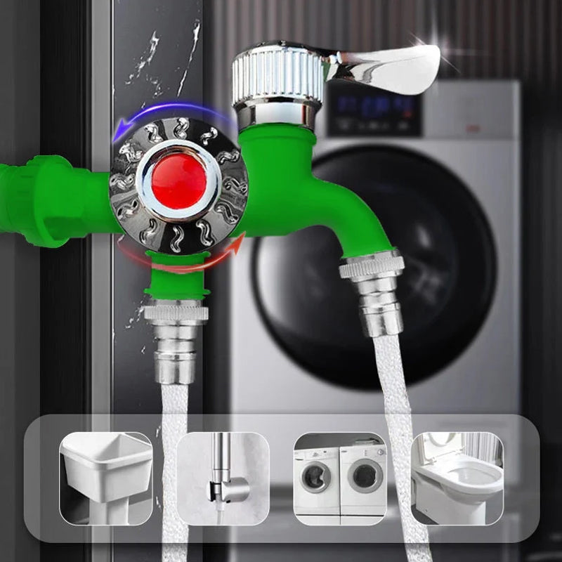 2-in-1 double-head water faucet