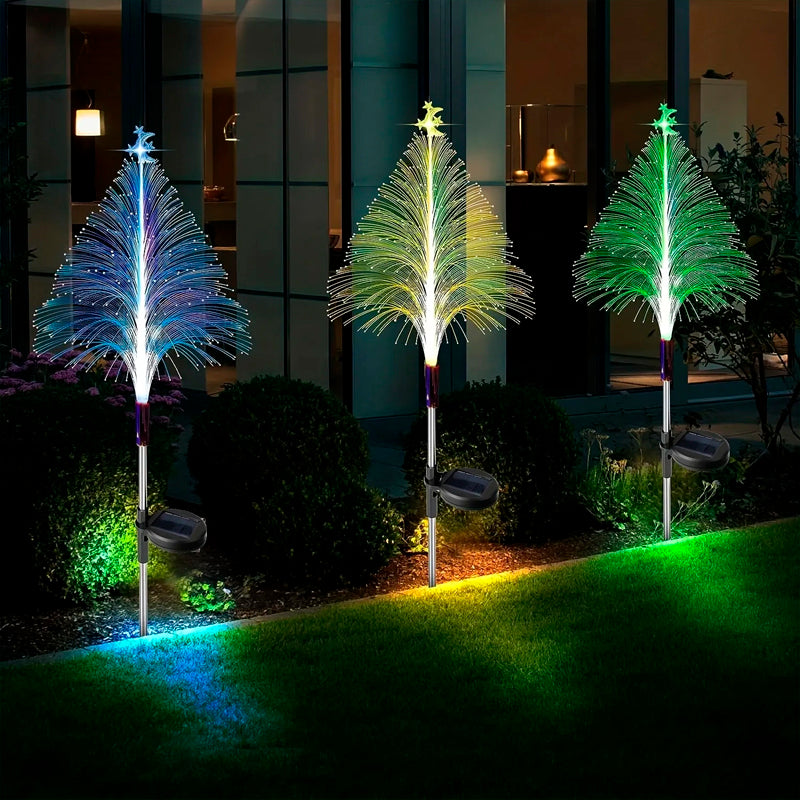 🎄🎁【Christmas Gift】 7 color changing solar Christmas tree lights.✨