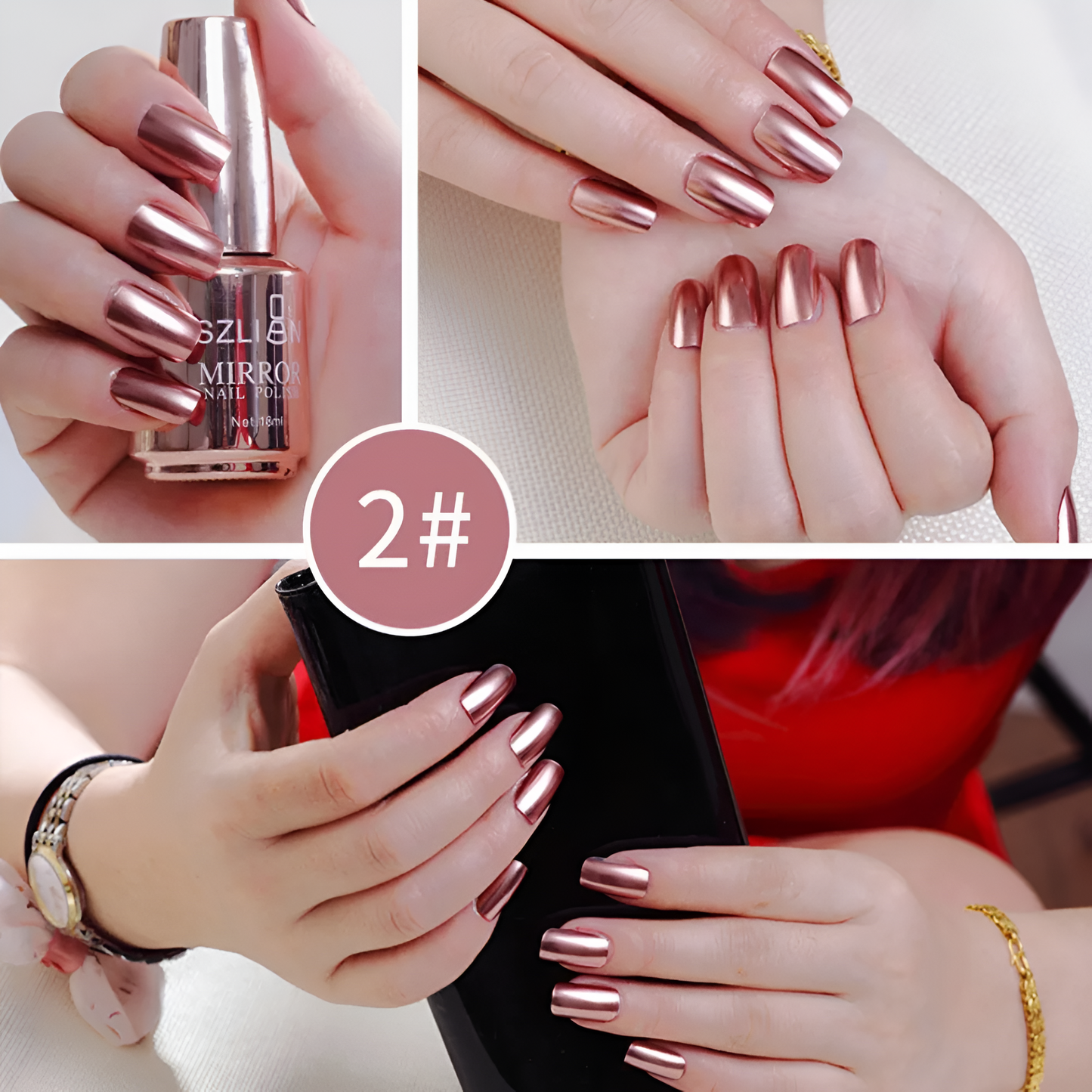 Glamorous Metallic Mirror Nail Polish