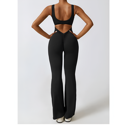 Sexy Backless Flare Jumpsuits: Irresistible Sleeveless Style!