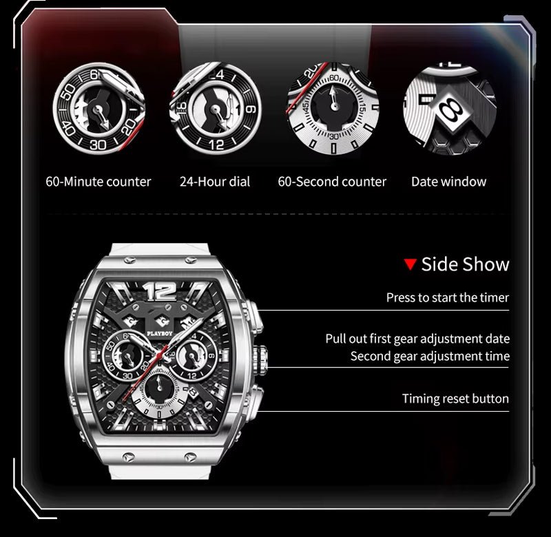 Polaris™  Superior Multifunction Fashion Watch for Men