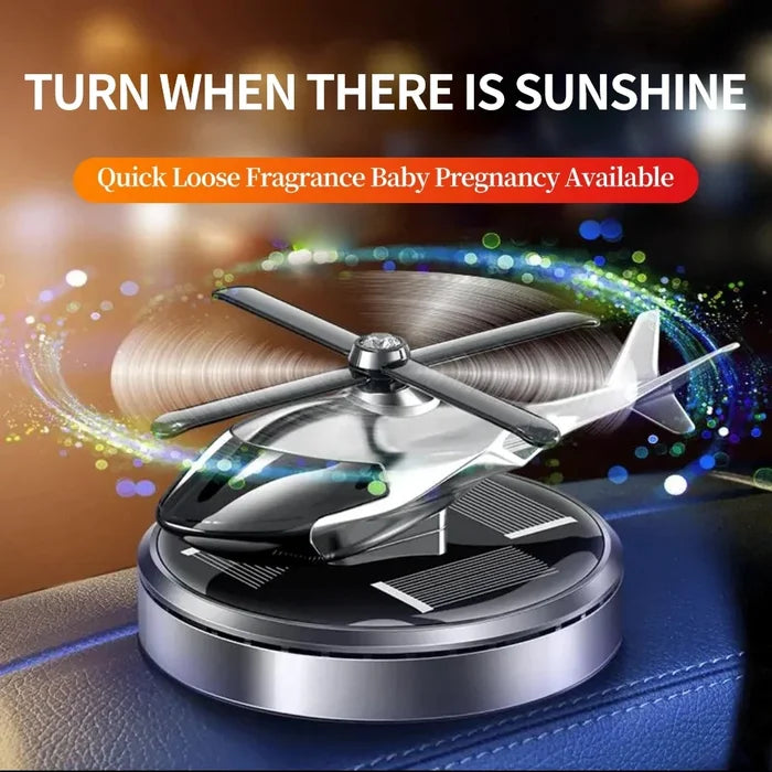 Solar-powered Helicopter Aromatherapy Car Air Freshener