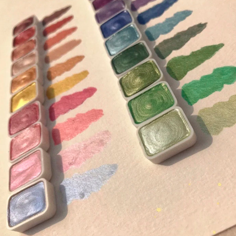 20 Color Watercolor Paint Set