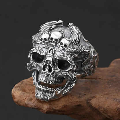 Men's Gothic Punk Ring Adjustable