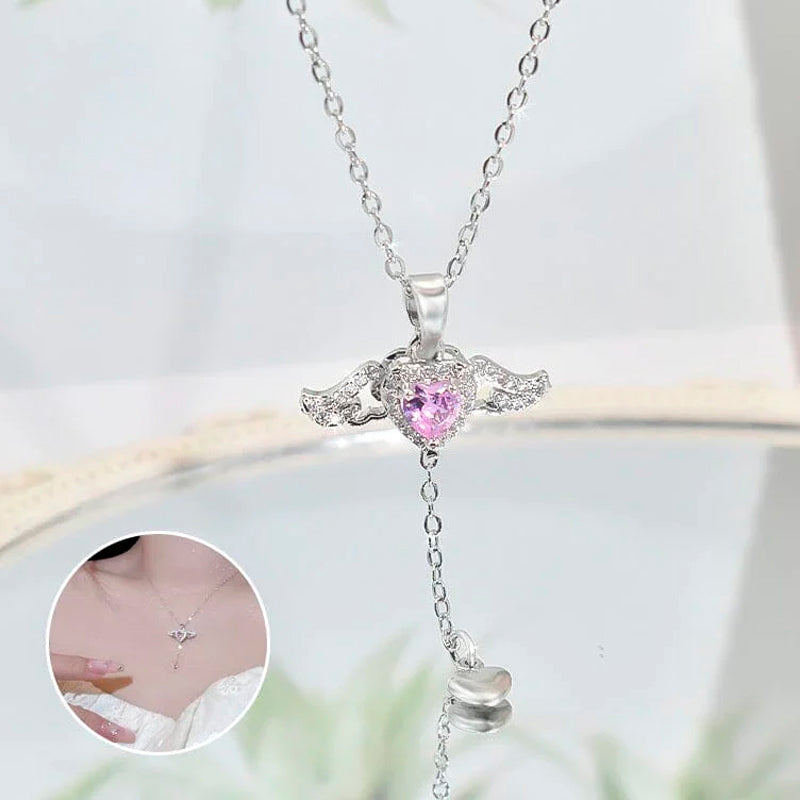 🎉[Special Offer] Get 2 Pink Angel Wings Necklace for the price of 1🎉