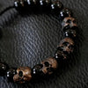 Vintage Skull Legion Black Agate Bracelet 💀🔥