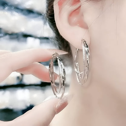 🎁2024 New Year Hot Sale🎁Multilayer Hoop Earrings