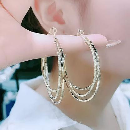 🎁2024 New Year Hot Sale🎁Multilayer Hoop Earrings