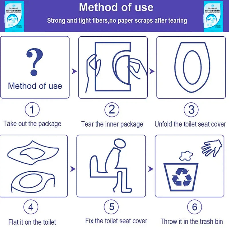 Biodegradable Disposable Plastic Toilet Seat Cover