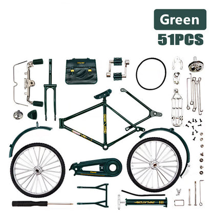 🎅51 PCS DIY Retro Bicycle Model Ornament For Kids 🎁🌲