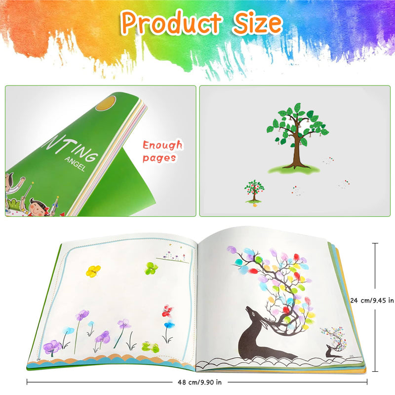 Fun finger painting kit + free notebook 📗🎨