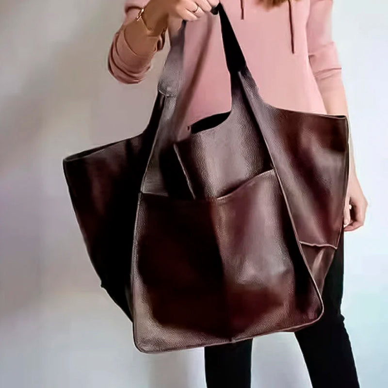 Large size leather women's bags
