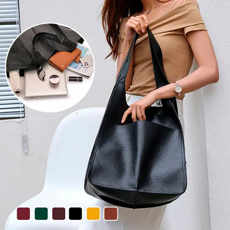 Large size leather women's bags