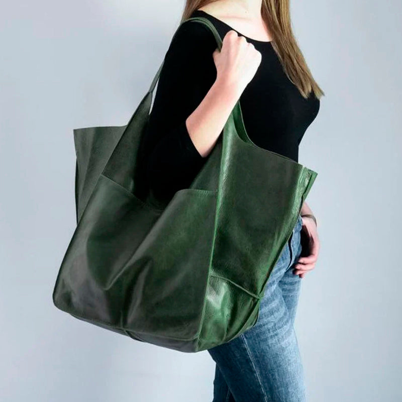 Large size leather women's bags