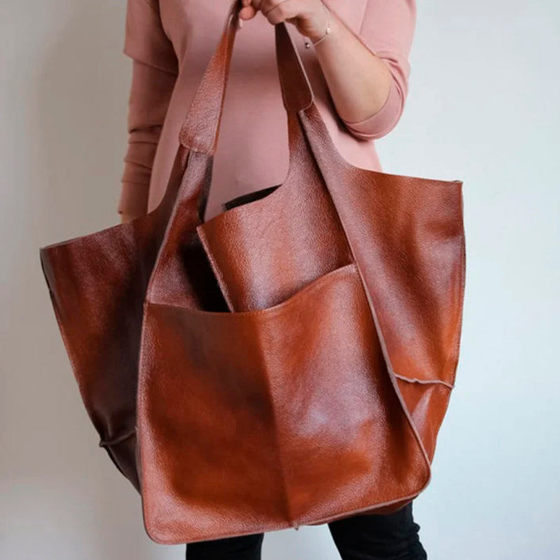 Large size leather women's bags