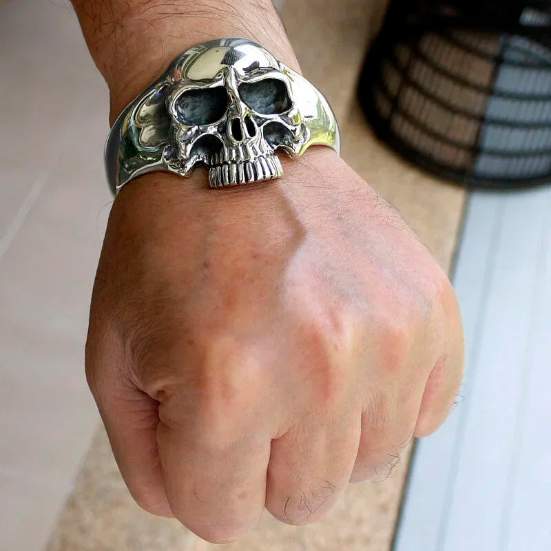 Heavy Ghost Skull Bracelet