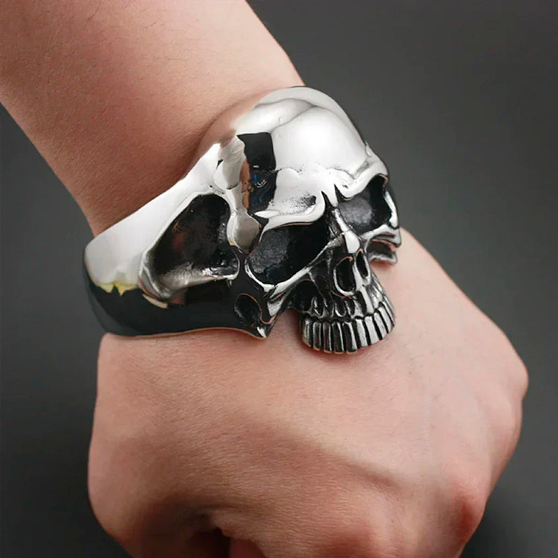 Heavy Ghost Skull Bracelet