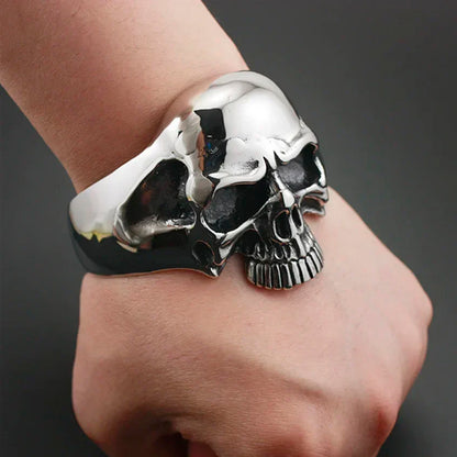 Heavy Ghost Skull Bracelet