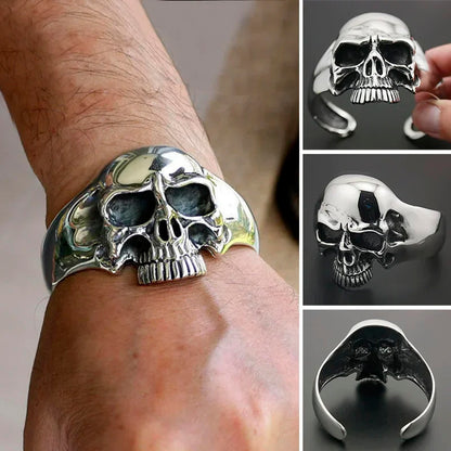 Heavy Ghost Skull Bracelet