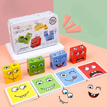 🎄Christmas Hot Sale 🎅 Magic Cube Face Changing 3D Puzzle