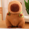 Capybara Plush Backpack & Baby Turtle