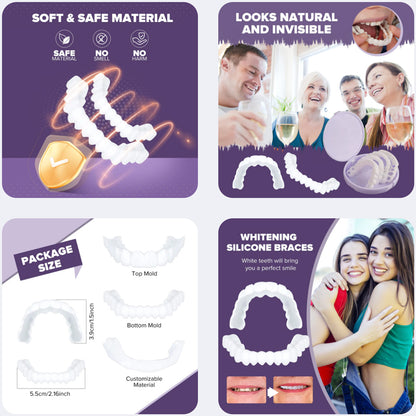 NEW false teeth, dentures for women and men