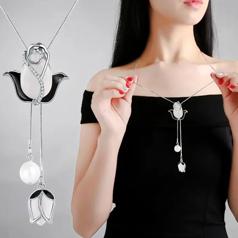 🎉[Special Offer] Get 2 Opal Tulip Pendant Necklaces for the price of 1🎉