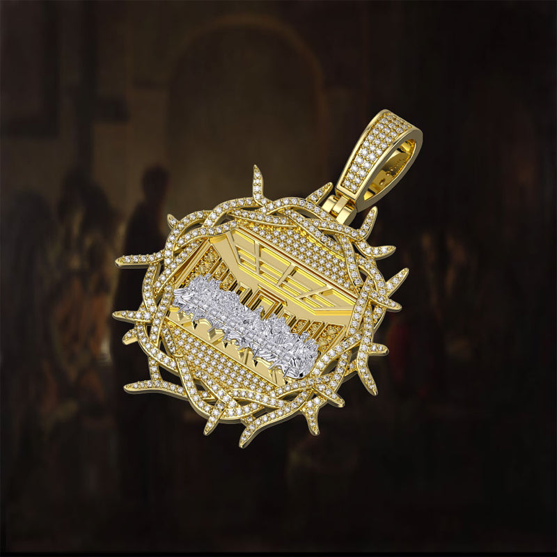 Last Supper Pendant with Crown of Thorns