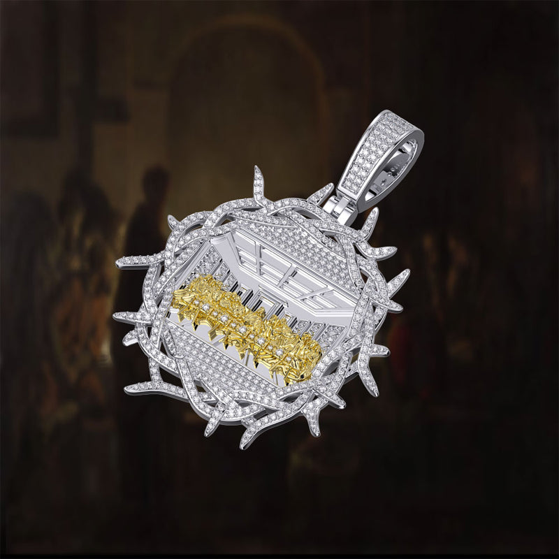 Last Supper Pendant with Crown of Thorns