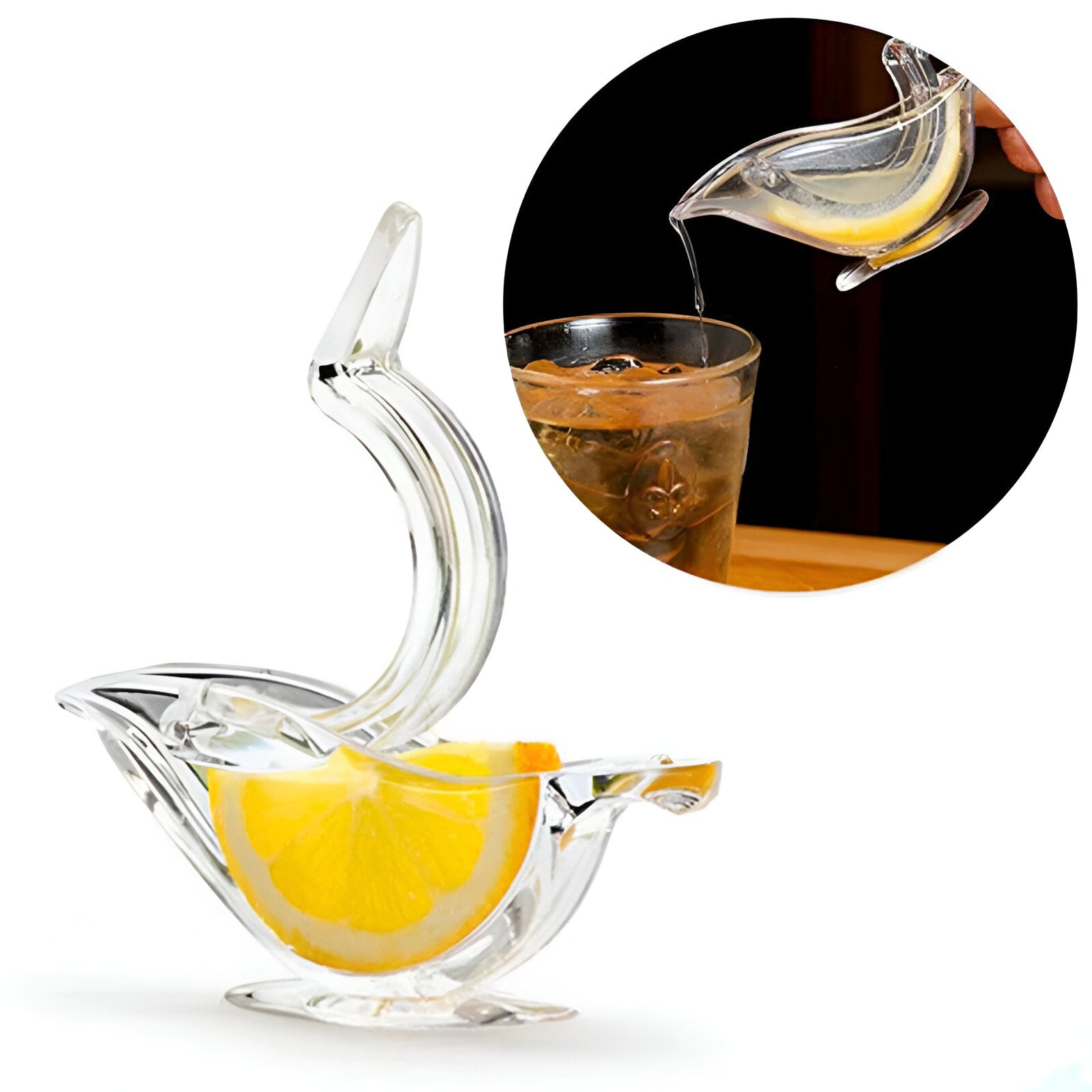 Bird-shaped fruit juicer