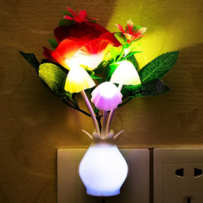 Multicolor Mushroom LED Night Lights