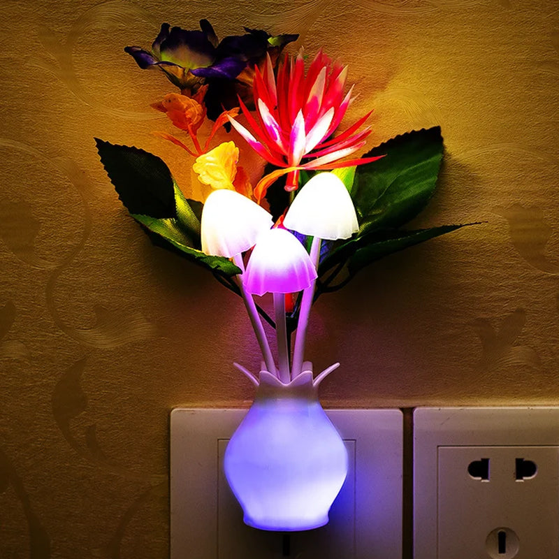 Multicolor Mushroom LED Night Lights