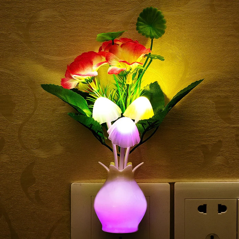 Multicolor Mushroom LED Night Lights