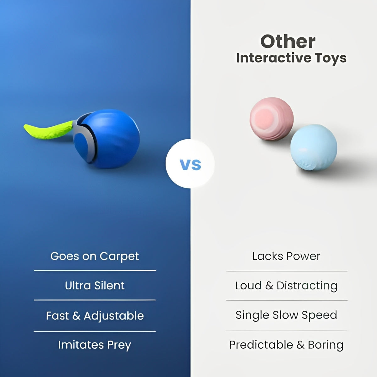 🔥 Interactive Electric Rolling Ball with Teasing Tail
