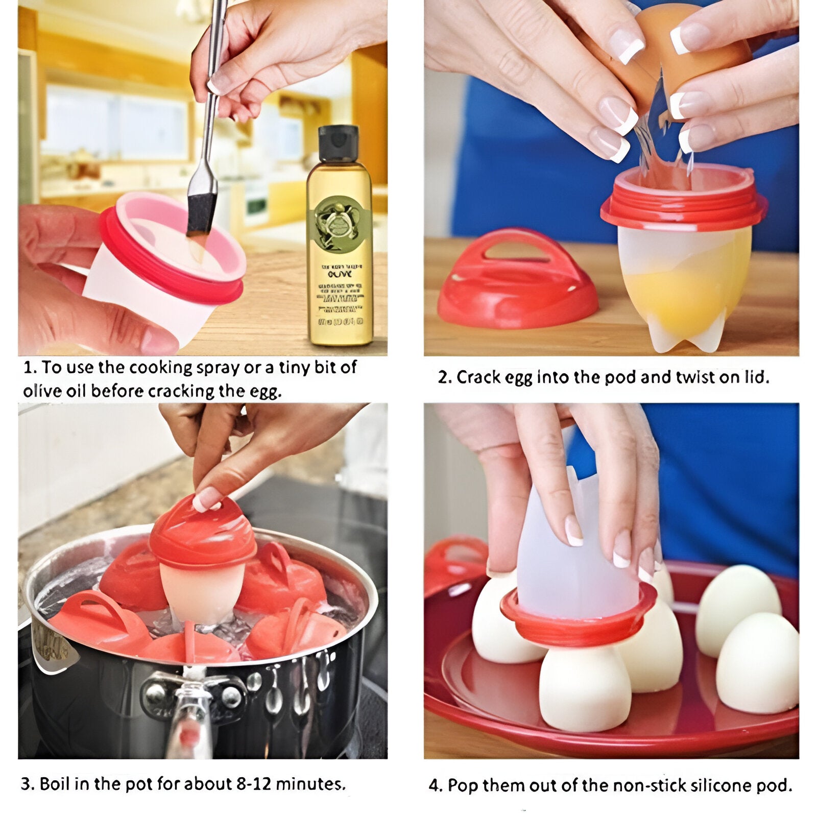 CAPSULES FOR COOKING EGGS