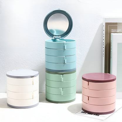 4 Layers Rotating Jewelry Storage Box