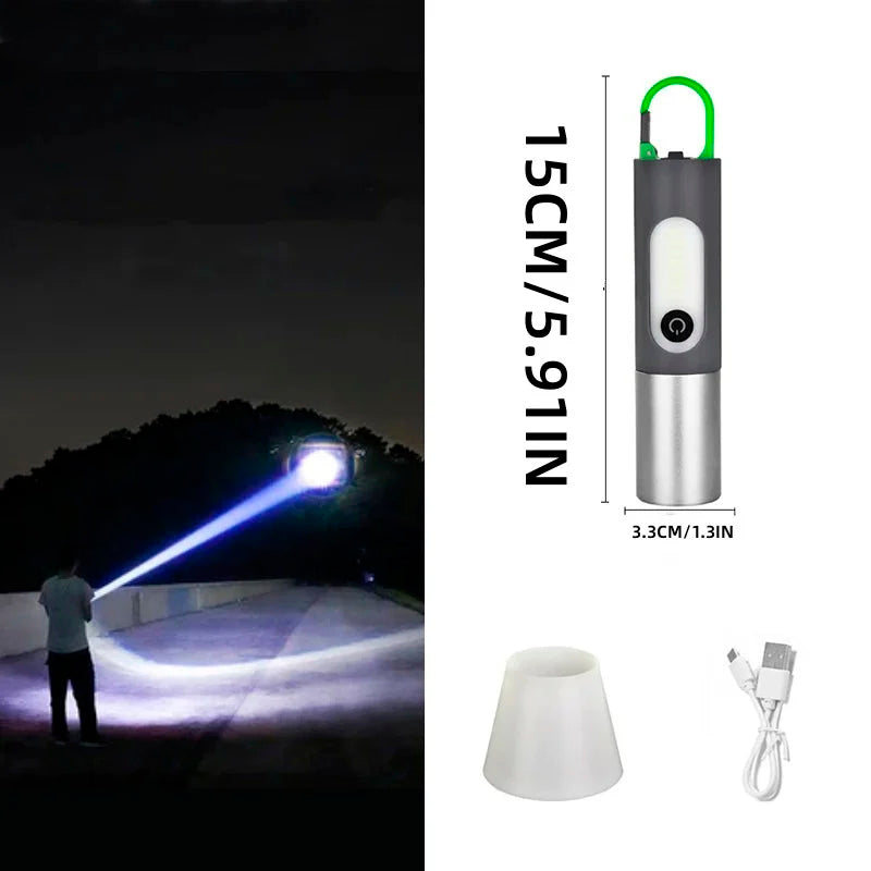 LED Rechargeable Tactical Laser Flashlight