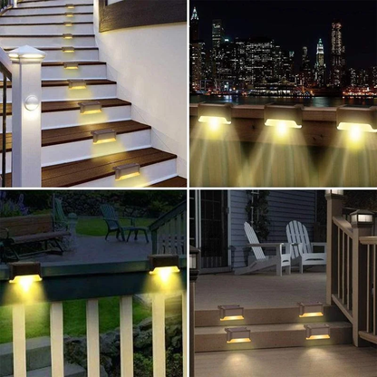 LED Solar Pathway Stair Lamp Outdoor Waterproof