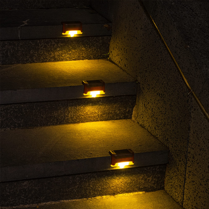 LED Solar Pathway Stair Lamp Outdoor Waterproof