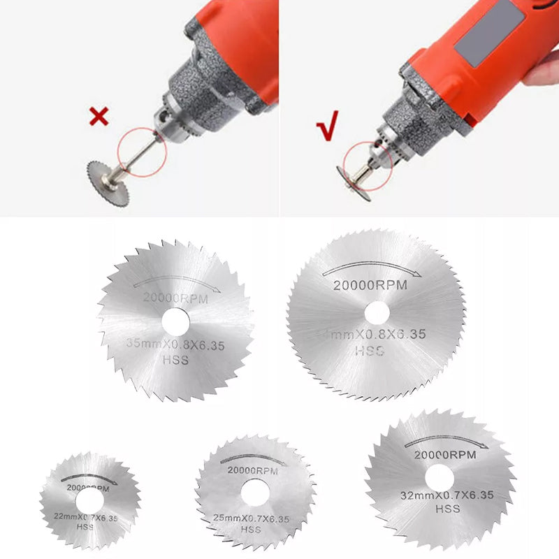 7-Piece Mini Drill Saw Blade Set