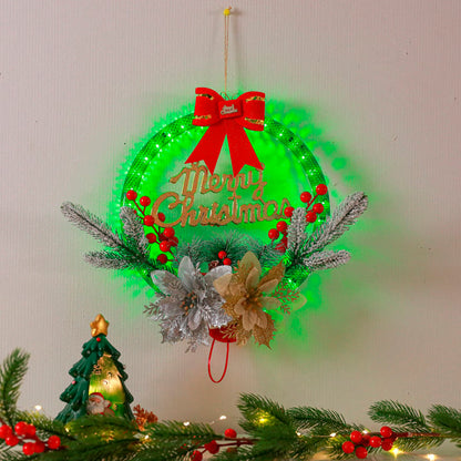 Christmas Wreath Decorations with LED Lights