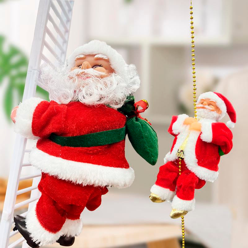 Musical Santa Claus Toys for Climbing Electric Chimneys