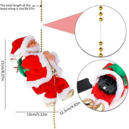 Musical Santa Claus Toys for Climbing Electric Chimneys