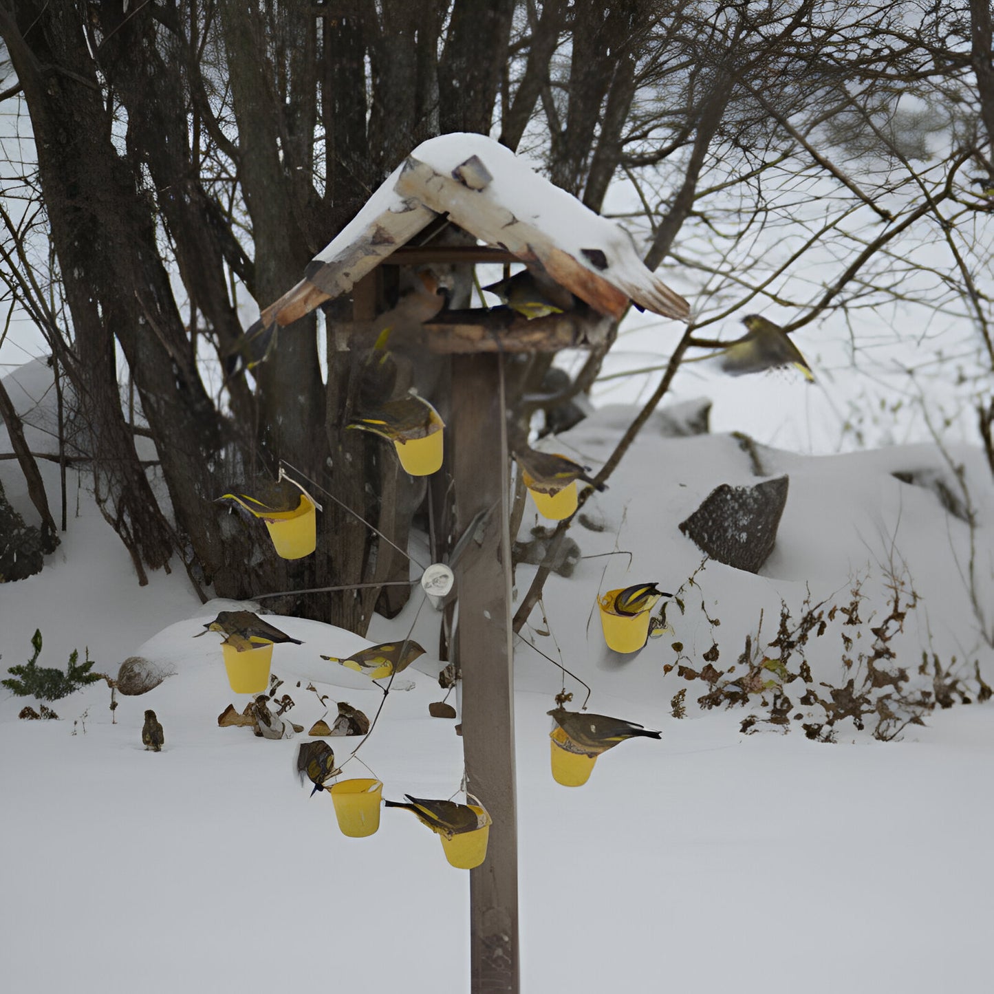 Ferris wheel bird feeder 🐦Make your garden more interesting