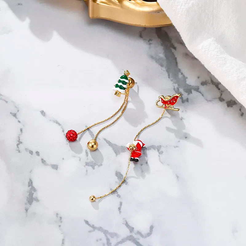 Santa Claus Tassel Earrings