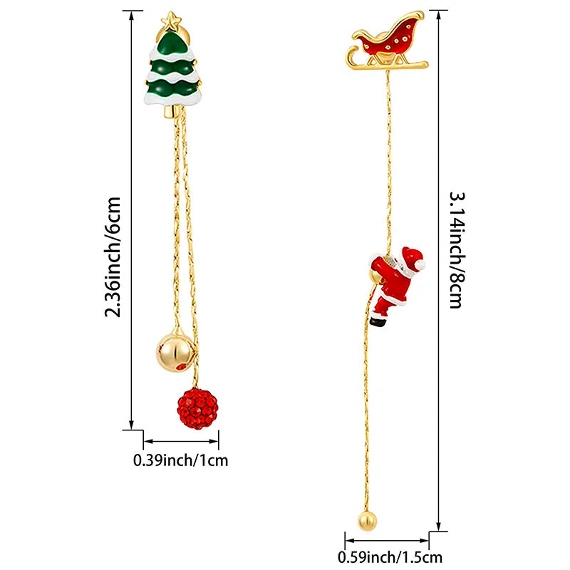 Santa Claus Tassel Earrings