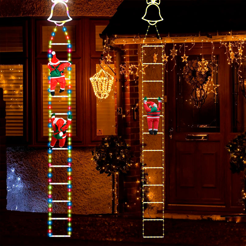 Christmas decorative stair lights with Santa Claus!