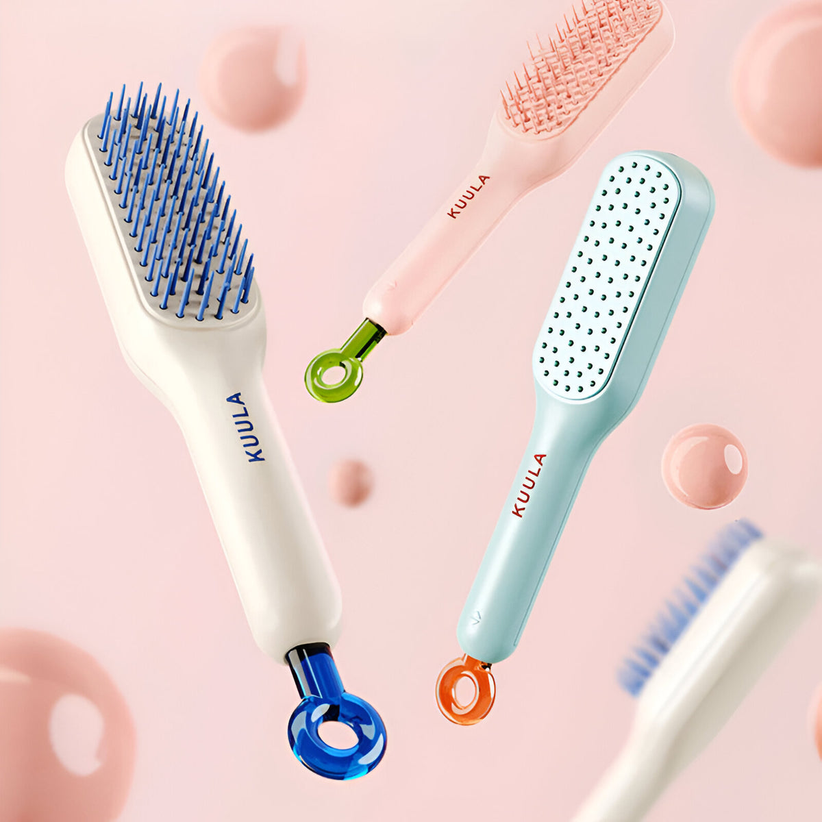 One-Pull Clean Massage Comb